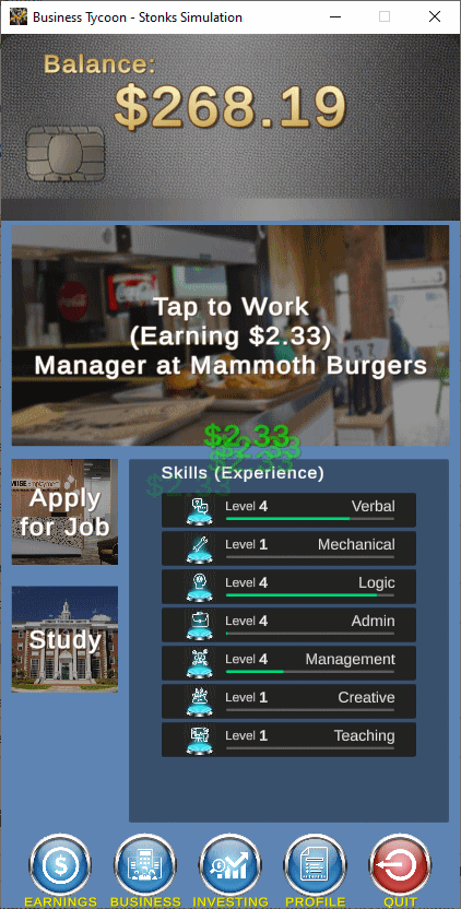 Screenshot 2 for Business Tycoon: Stonks!