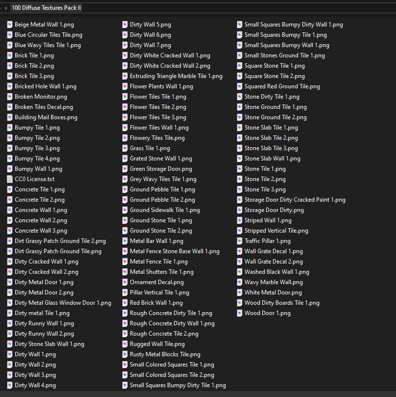 100 Diffuse Textures II by Luis Guilherme Bento