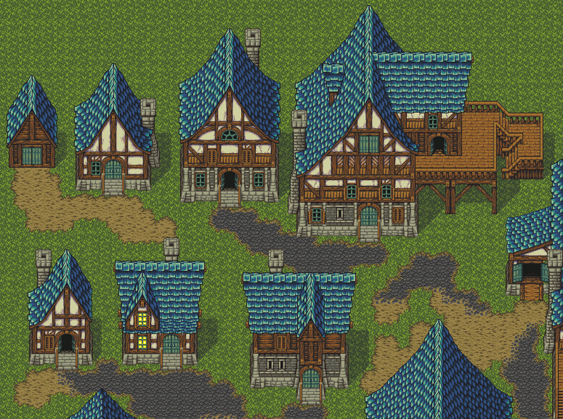 Pixel Art Tileset - Iconic Homestead by Seliel the Shaper