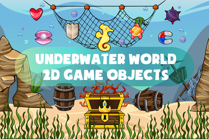 Free Underwater World 2D Game Items by Free Game Assets (GUI, Sprite ...