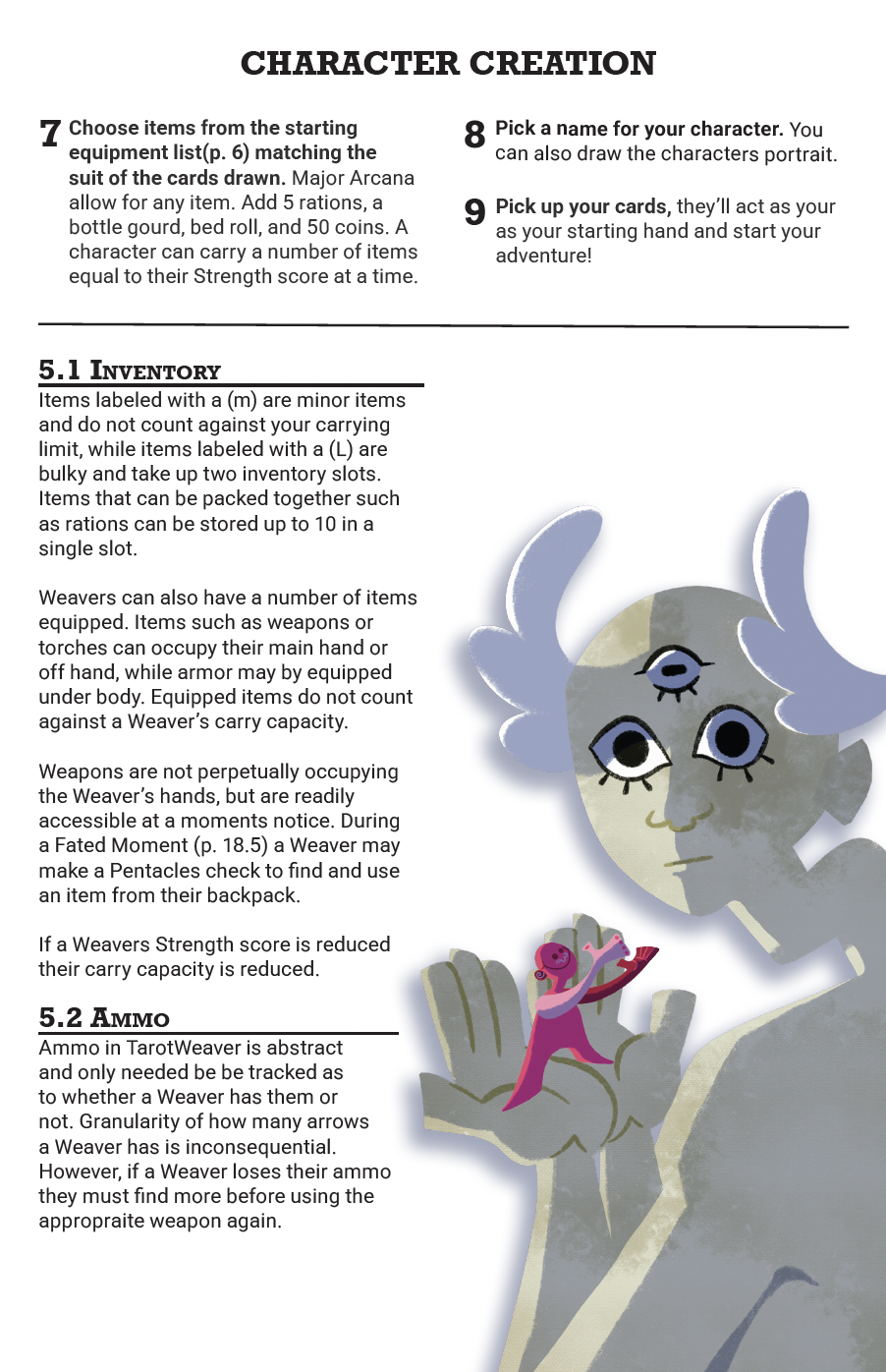 Screenshot 3 for TarotWeaver, a Tarot TTRPG