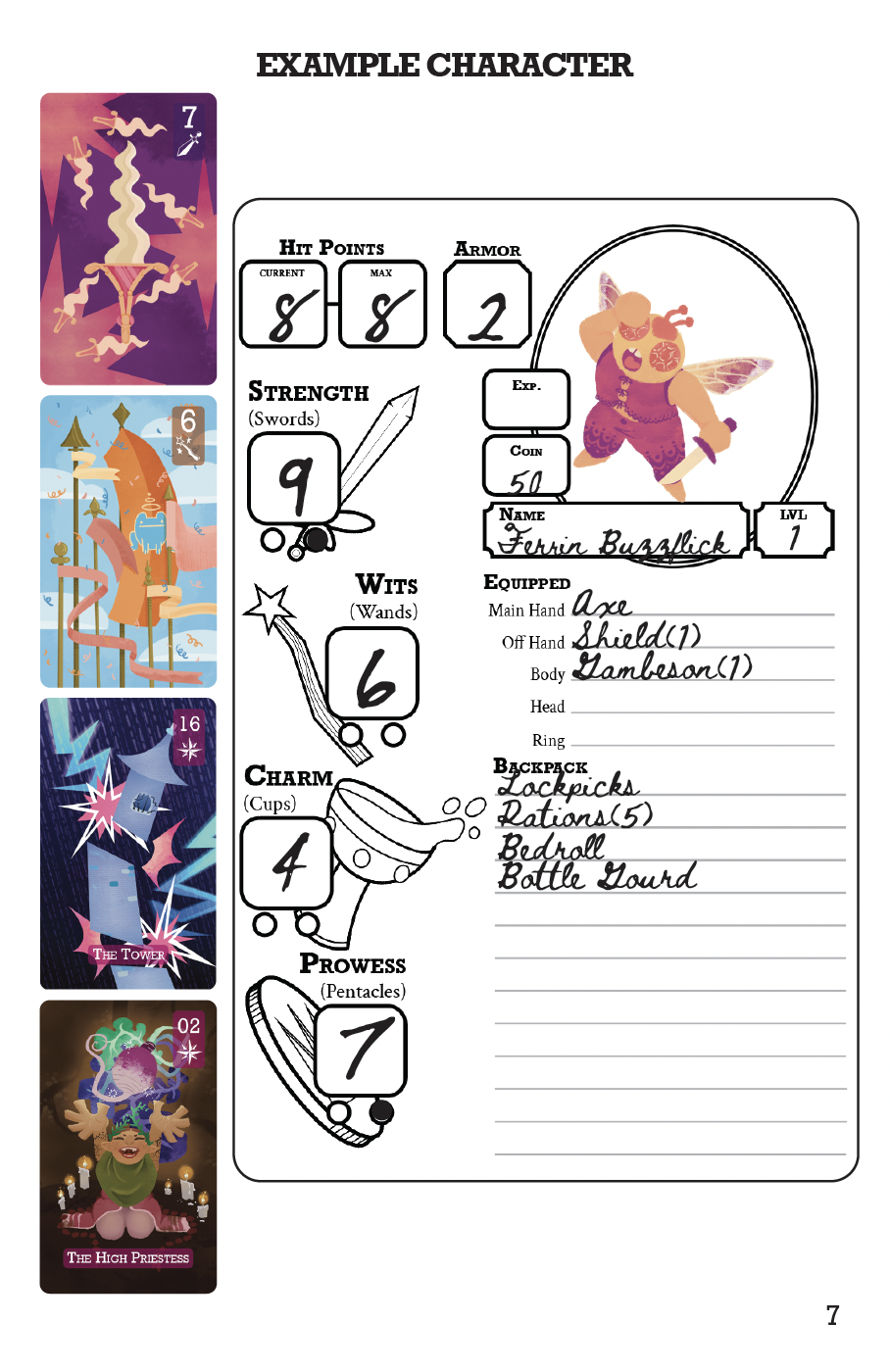 Screenshot 4 for TarotWeaver, a Tarot TTRPG