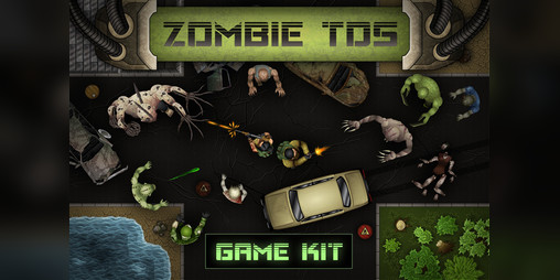 Zombie Shooting Games 2D - Modelo / Projeto Completo de Jogo