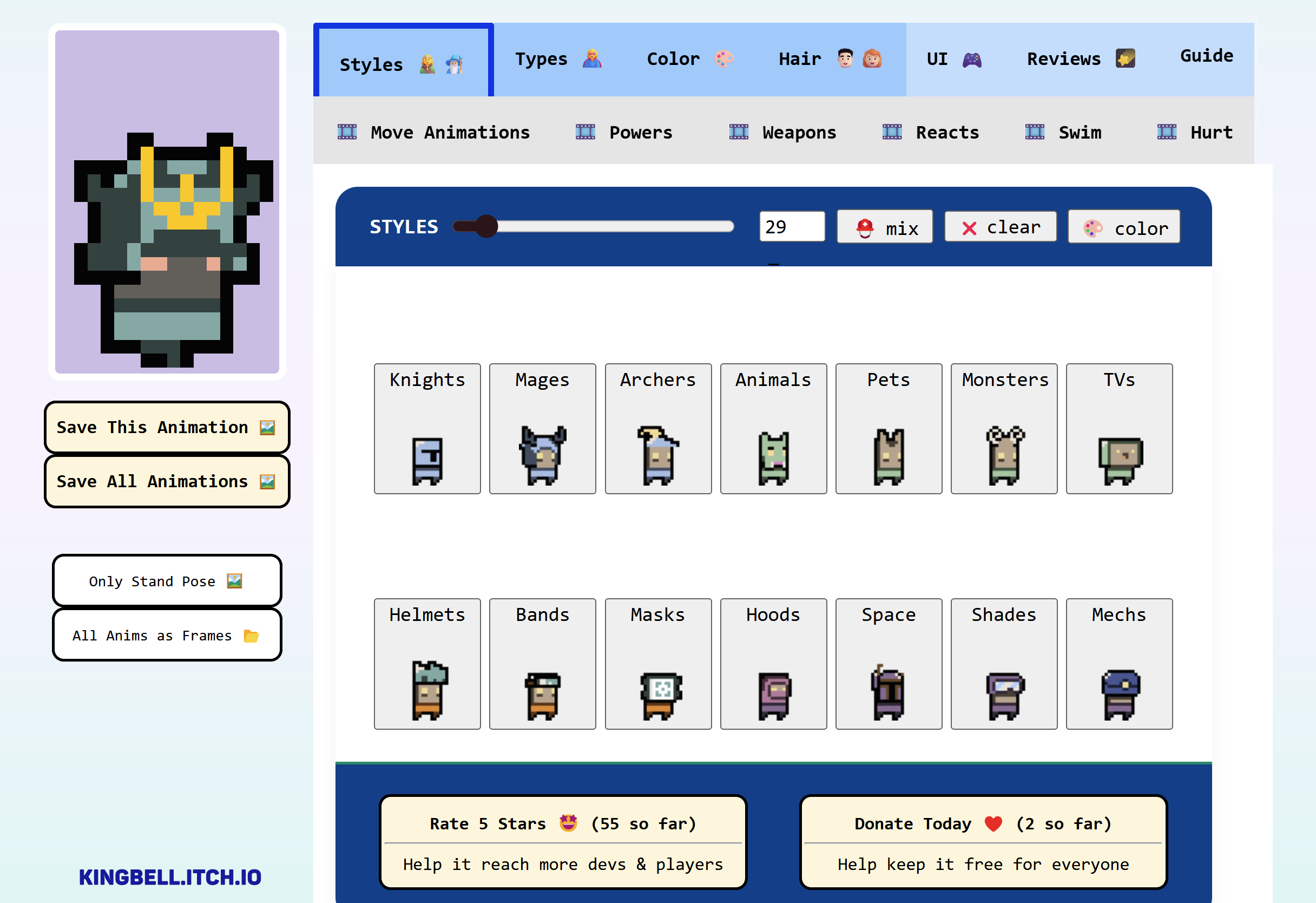 Screenshot 7 for Pixel Art Sprite Mixer