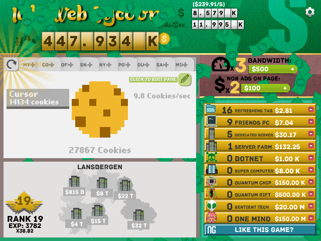 IDLE Web Tycoon