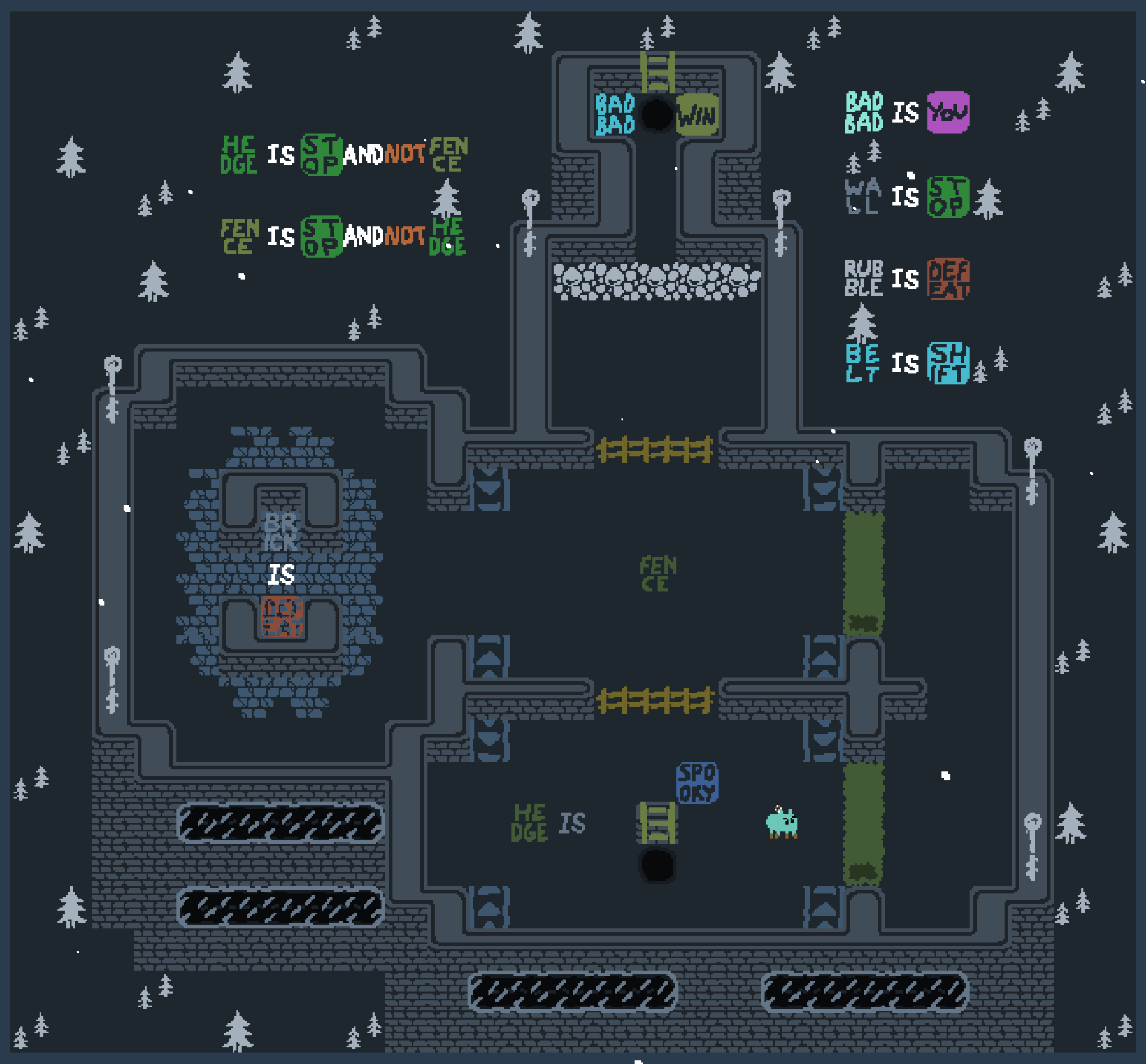 Screenshot 3 for Court Of The Competition 3 - Karma In Killing (Baba Is You Levelpack)