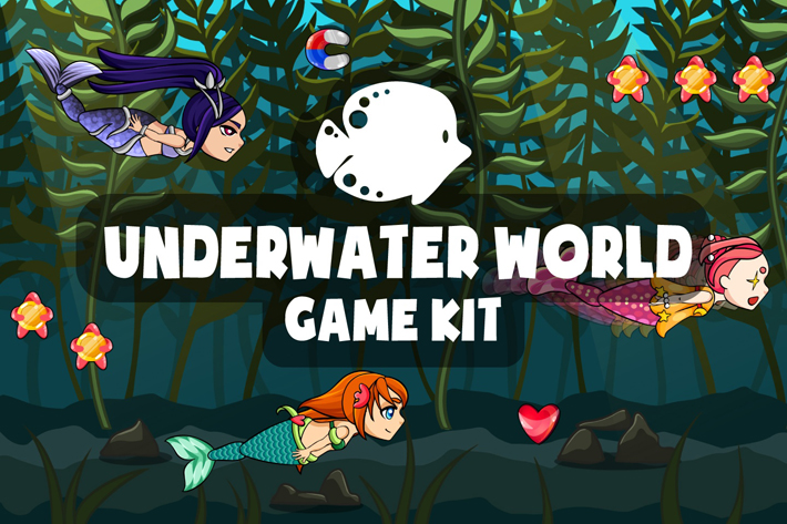 Free Underwater World 2D Game Objects 