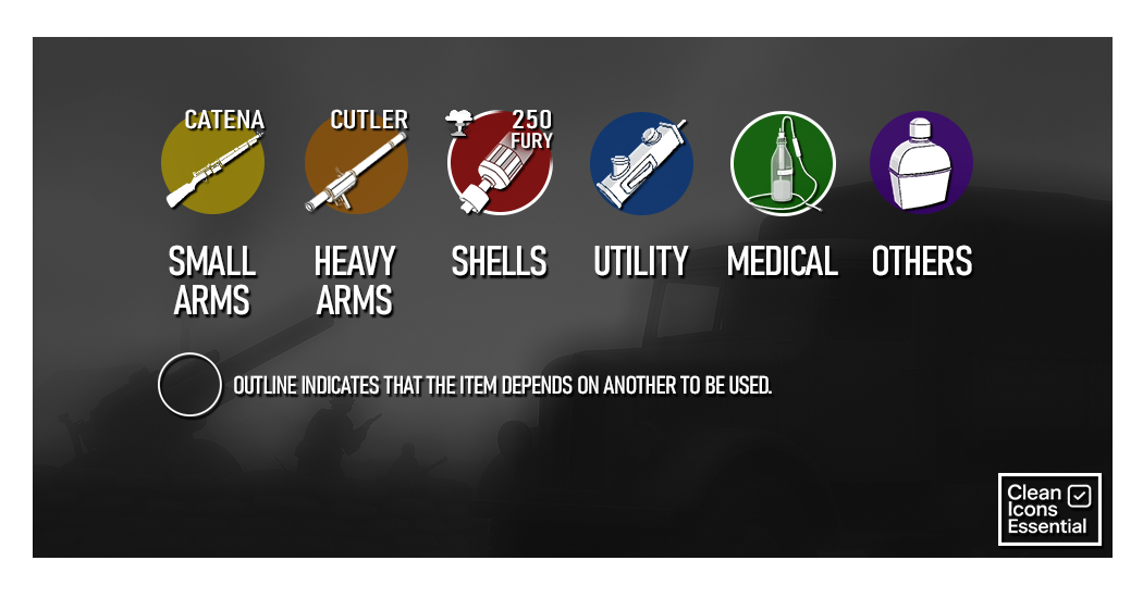 Screenshot 2 for Clean Icons Essential - Foxhole Mod