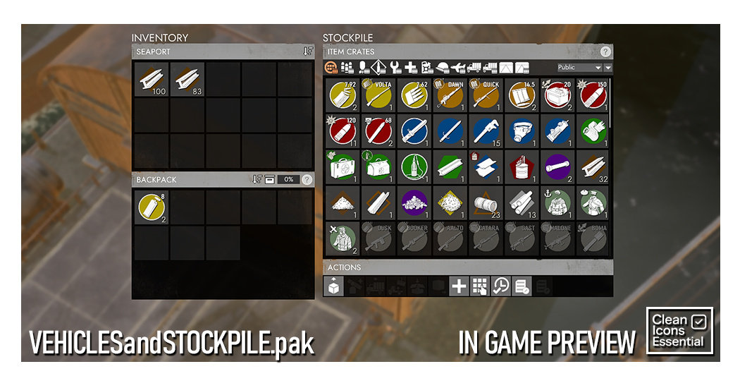 Screenshot 5 for Clean Icons Essential - Foxhole Mod