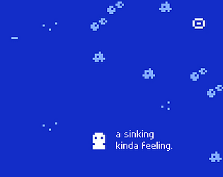 Cover image for a sinking kinda feeling.