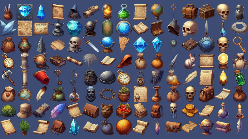 Miscellaneous items pack 2 700+ Sprites by FortressSide