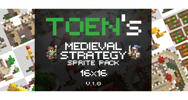 Toen's Medieval Strategy v.1.0 - 16x16 Sprite Pack