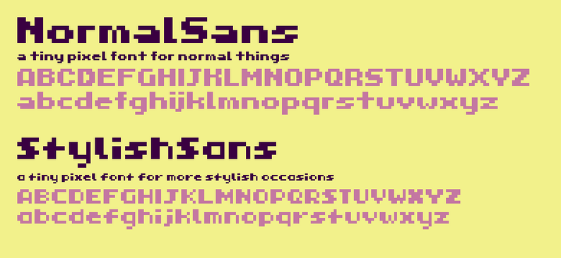 Free Pixel Fonts By Timconceivable