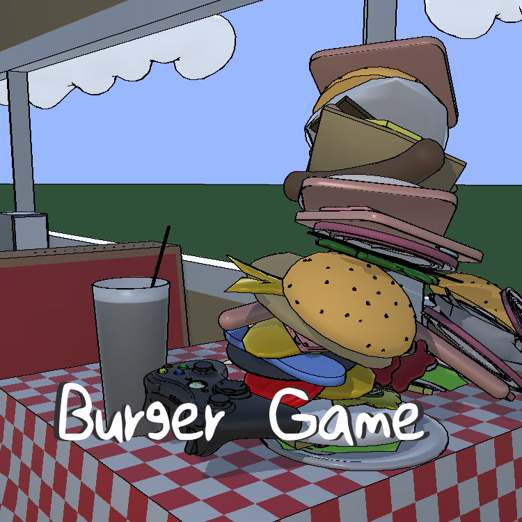Games, Burger Mania Buildaburger Game Unused Sealed W Box Damage