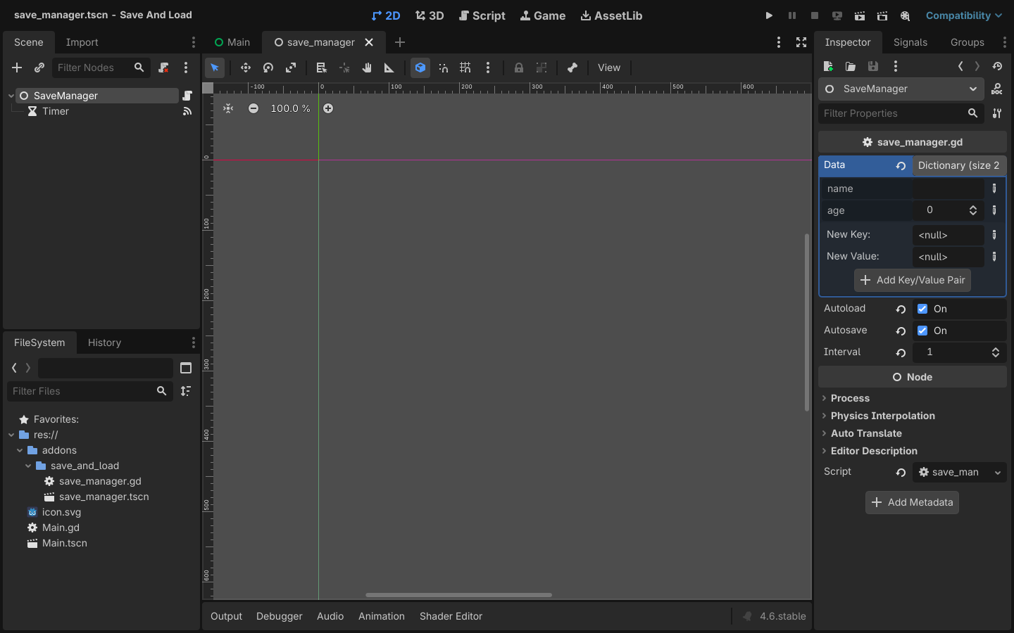 Save and Load Plugin for Godot 4 by ThunderLimited