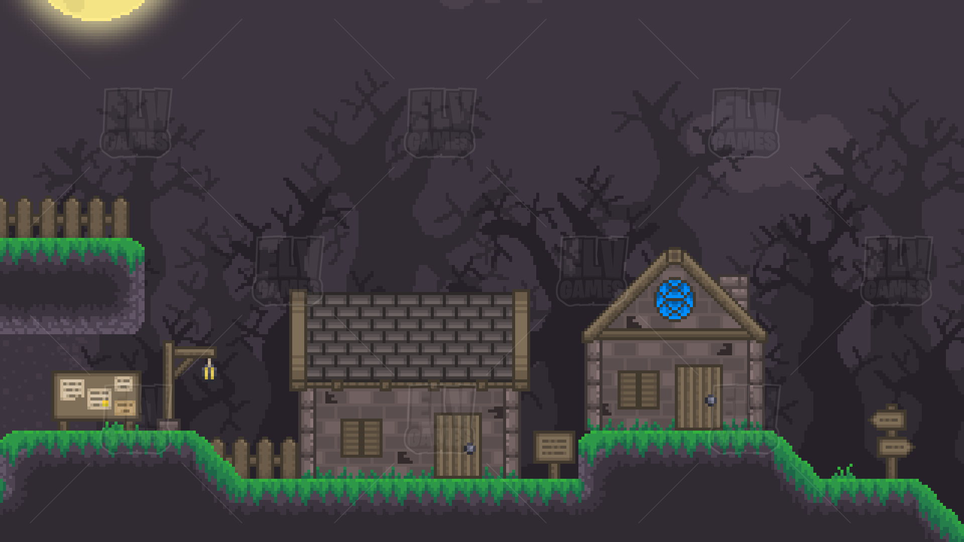 New Haunted Valley Tileset! - 2D Platformer Tilesets Bundle! by