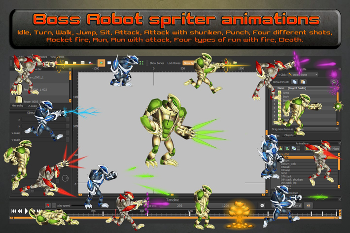 Free 2D Game Asset - Robot Ball Sprites - Bevouliin