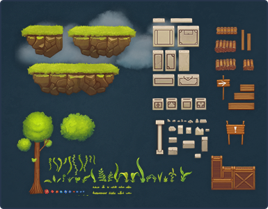 2D Platformer Level Pack by Ravenmore