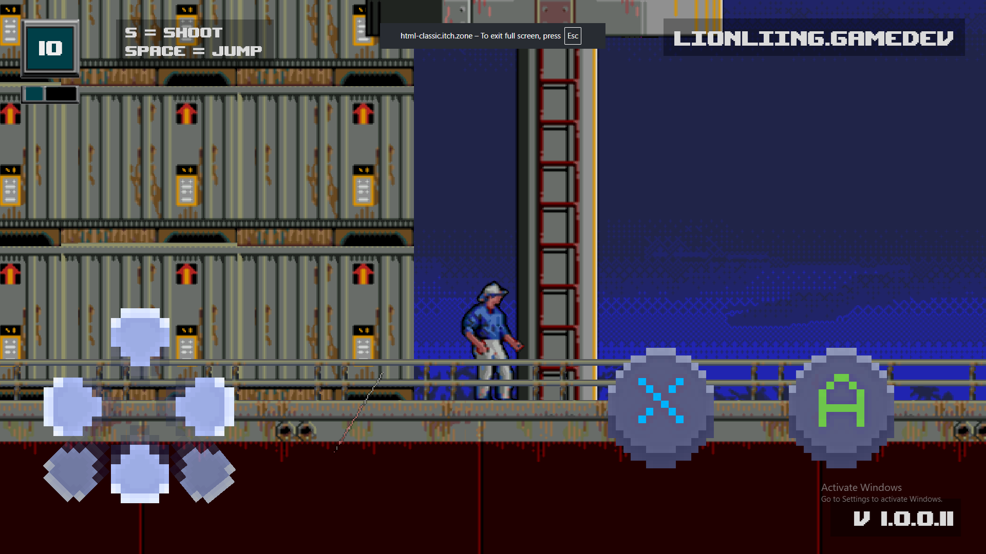 Screenshot 2 for v12 Jurassic Park Sega Rampage Extreme HTML5