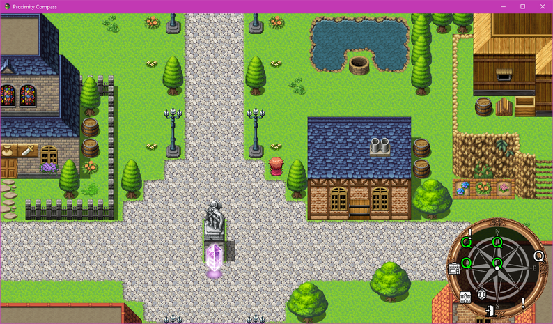 Proximity Compass plugin for RPG Maker MV by Olivia
