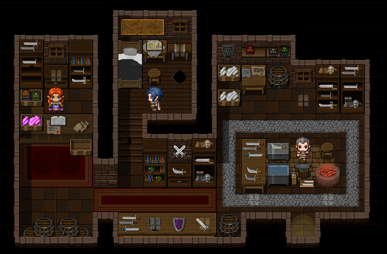 Rpg Shell Inside Medieval Inside 48x48 Tileset (RPG Maker MV / MZ) by Booom