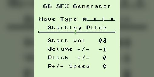 Cover image for GB SFX Generator