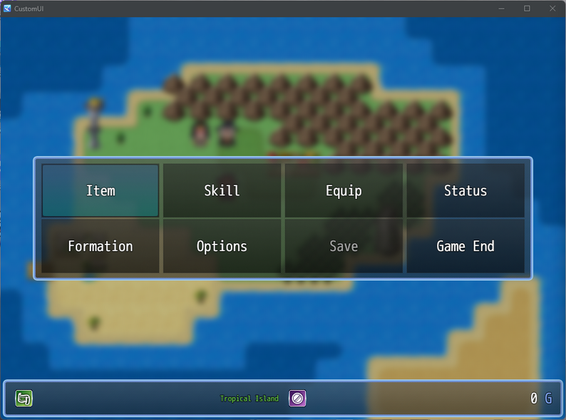 [RPG Maker] WYSIWYG UI Editor - Main Menu by Aerosys