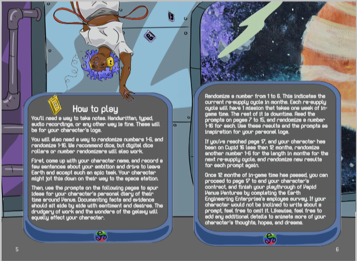 Screenshot 3 for Vapid Venus Ventures - A Solo Journaling RPG