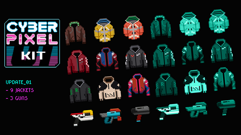 Cyber Gui Cyber Pixel: UI/GUI Kit by Barely_Games