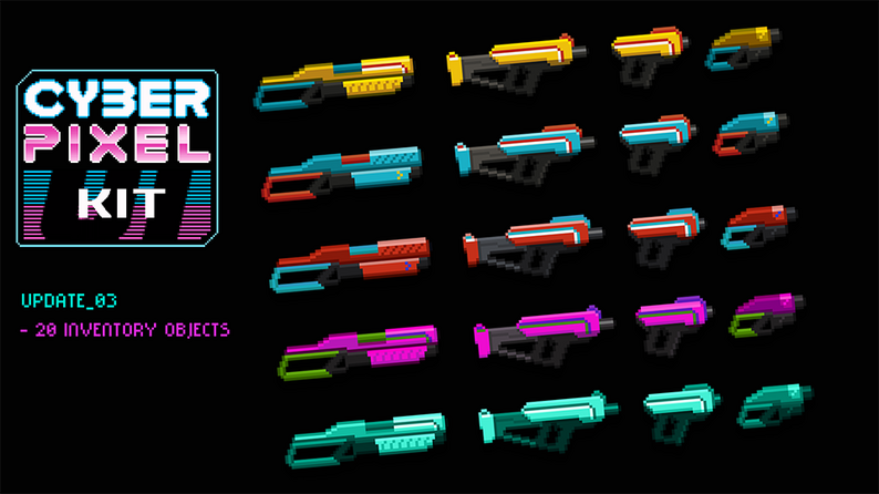 Cyber Gui Cyber Pixel: UI/GUI Kit by Barely_Games