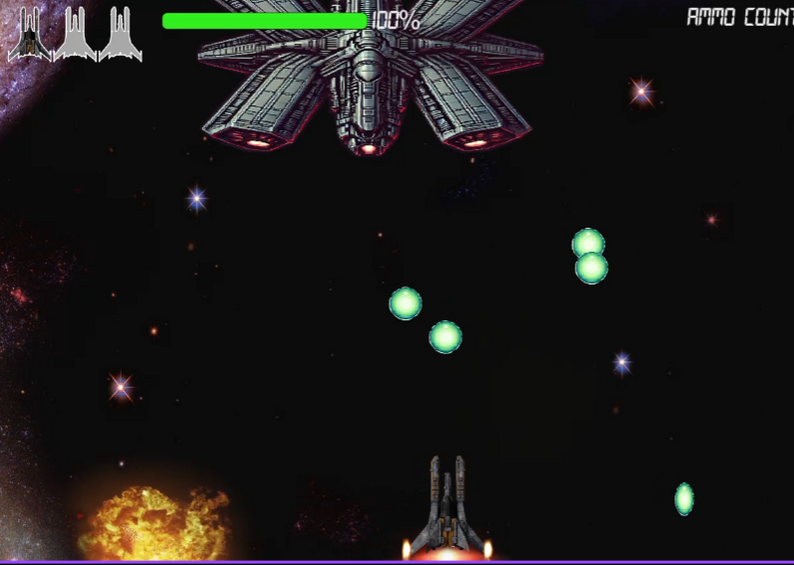 Galactic Assault: Retro 2D Pixel Space Shooter by Brian David