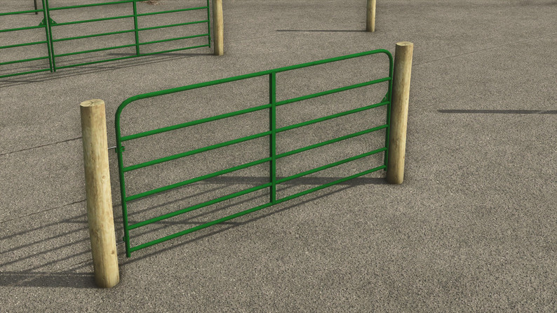 FS25 American Fence and Gates by LJR Modding