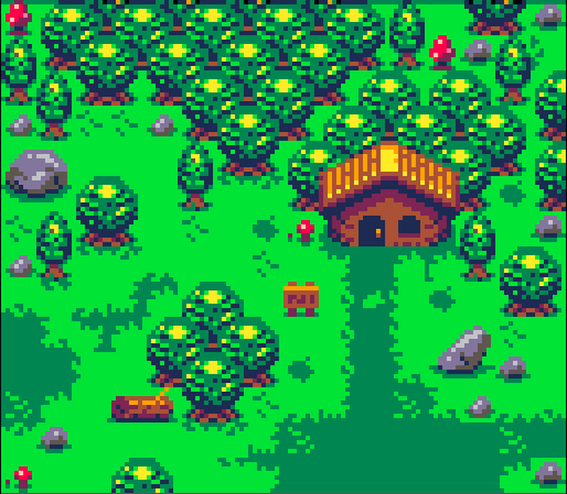 PICO RPG : Forest Tileset by Cluly