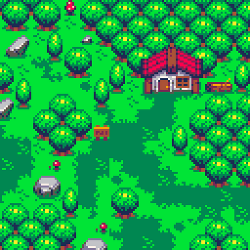 Updated tiles - PICO RPG : Forest Tileset by Cluly