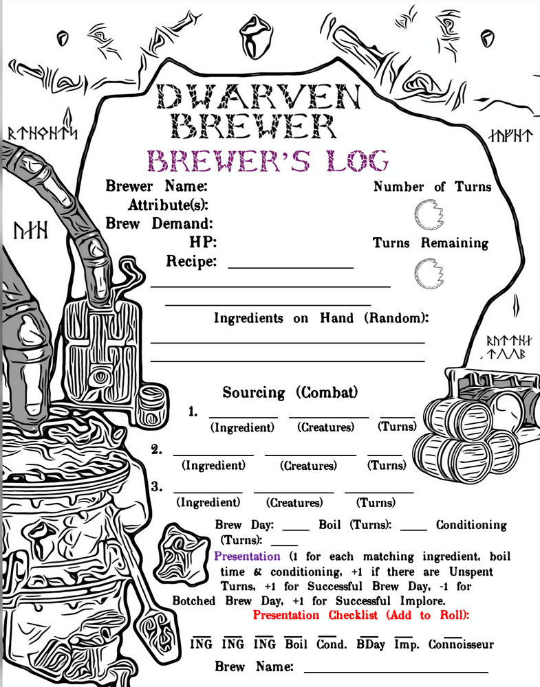 Dwarven Brewer by Page Keep Press