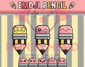Emoji Emotion Faces Pencil by KEITHART85
