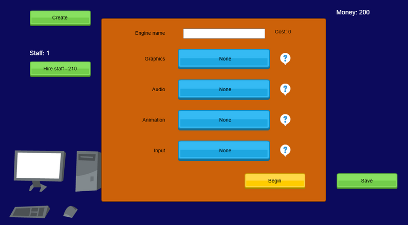 Game Engine Maker Simulator by Daggio