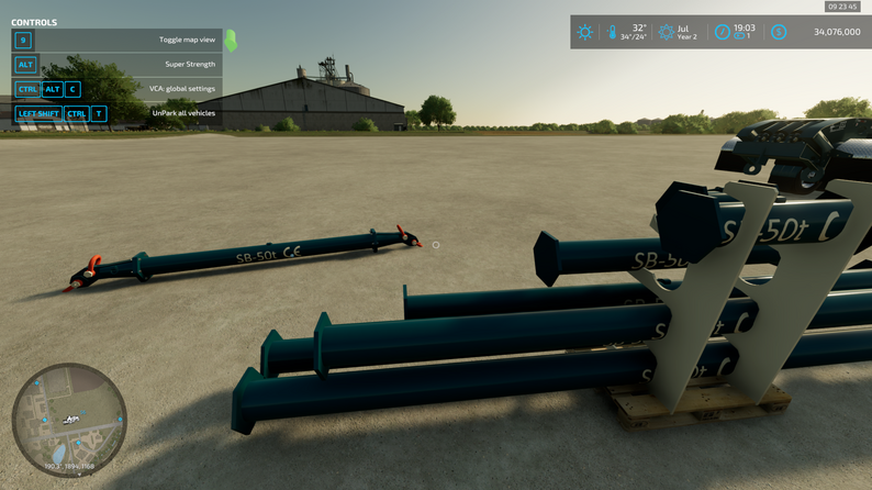 FS22 Oxbar 50t Spreader Bar by Critical Lift and Transport Sim Team