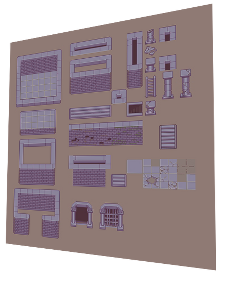 Pixel art Dungeon Asset Pack – 32x32 (Full Version) by Kao