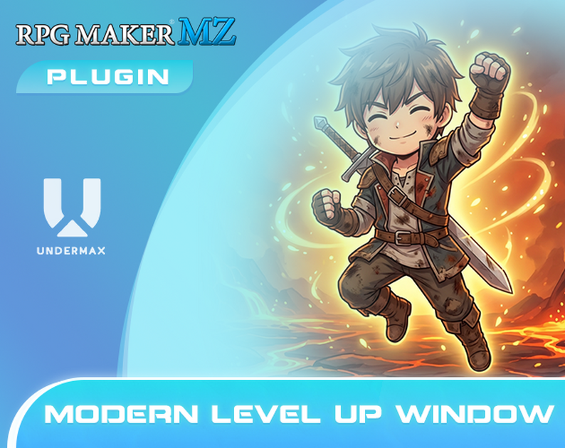 RPG MAKER MZ Plugin: Modern Level Up Window by Undermax