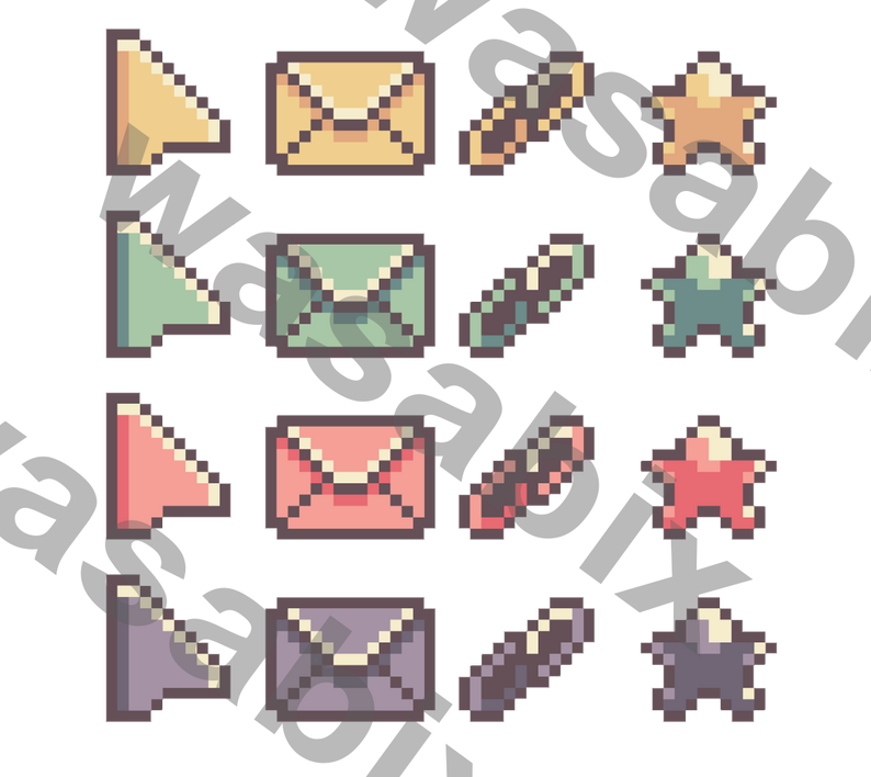 Pixel Icons Pack by wasabix