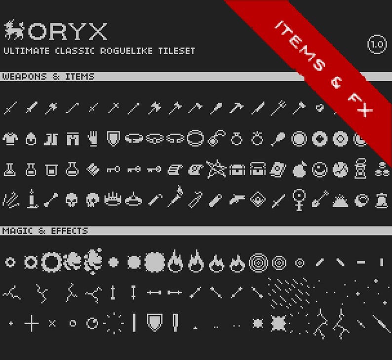 Rogue Tile Texture Ultimate Roguelike Tileset by oryxdesignlab