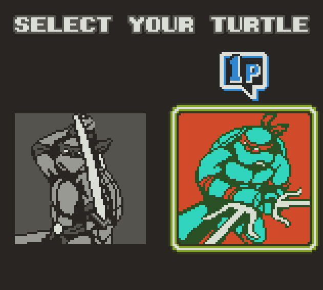 Screenshot 3 for TMNT THE ARCADE GAME TECH DEMO (For GameBoy Color)