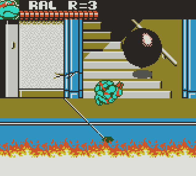 Screenshot 4 for TMNT THE ARCADE GAME TECH DEMO (For GameBoy Color)