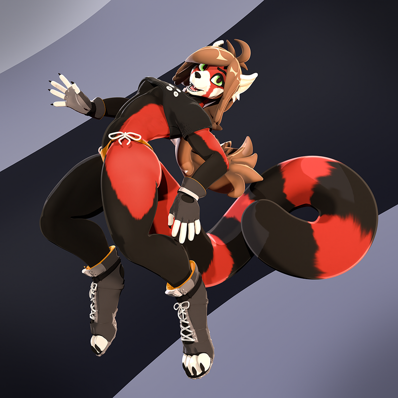 Panda Model Vrchat RED Panda v1.1 VRChat Avatar by RADICALnorm