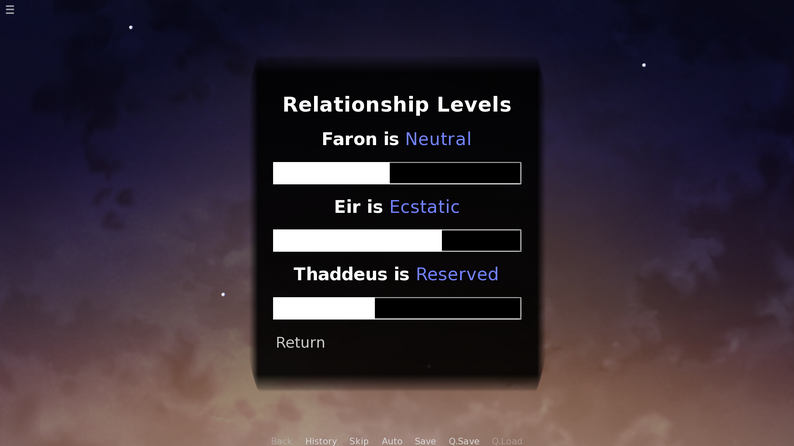 Ren'Py Relationship Menu [Beginner Friendly!] by Rev