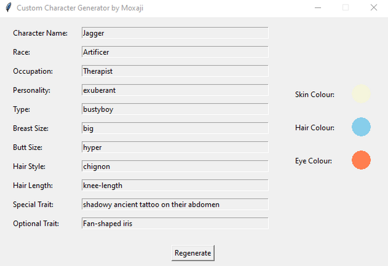 Random Character Generator by Moxaji by moxaji