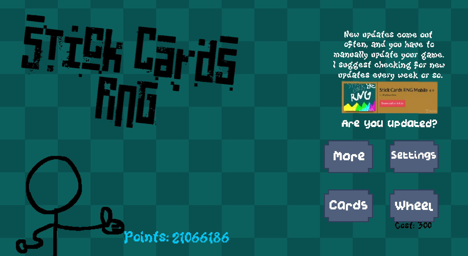 Screenshot 2 for Stick Cards RNG (Demo)