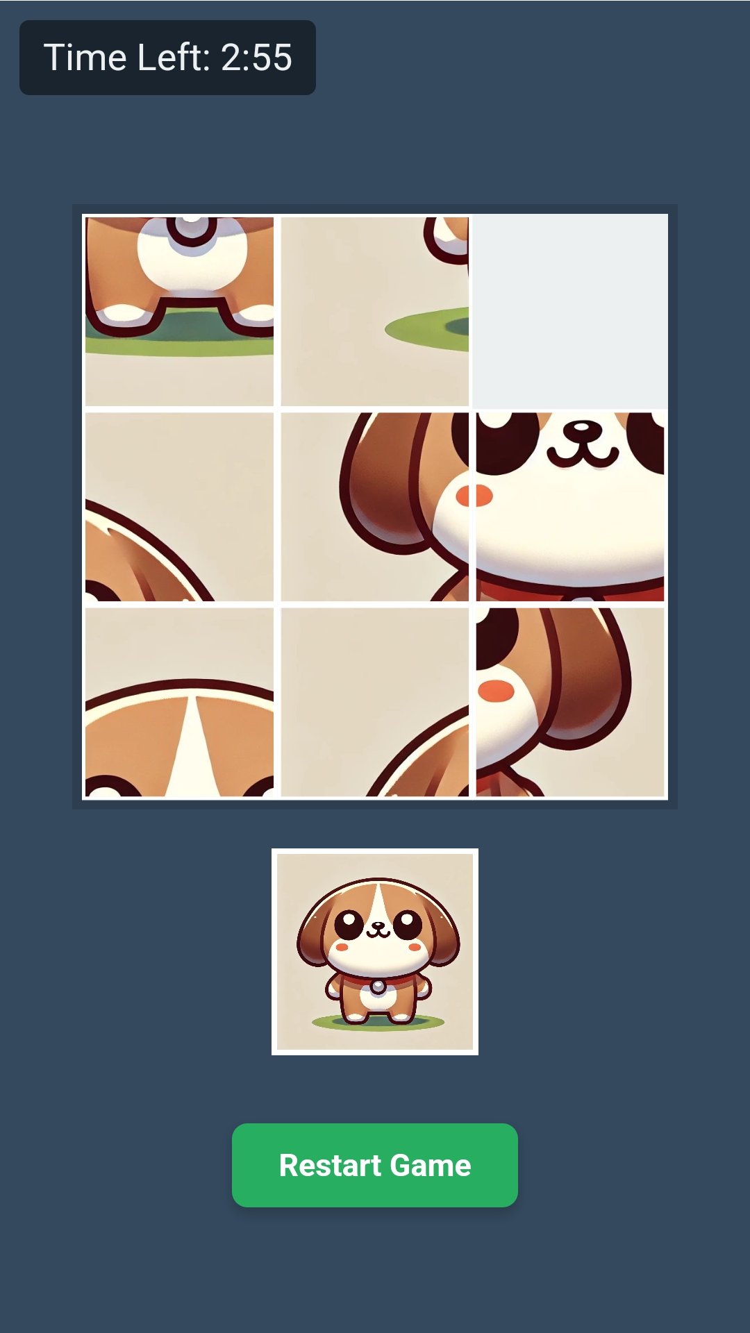 Sliding Puzzle Game by Zubto1