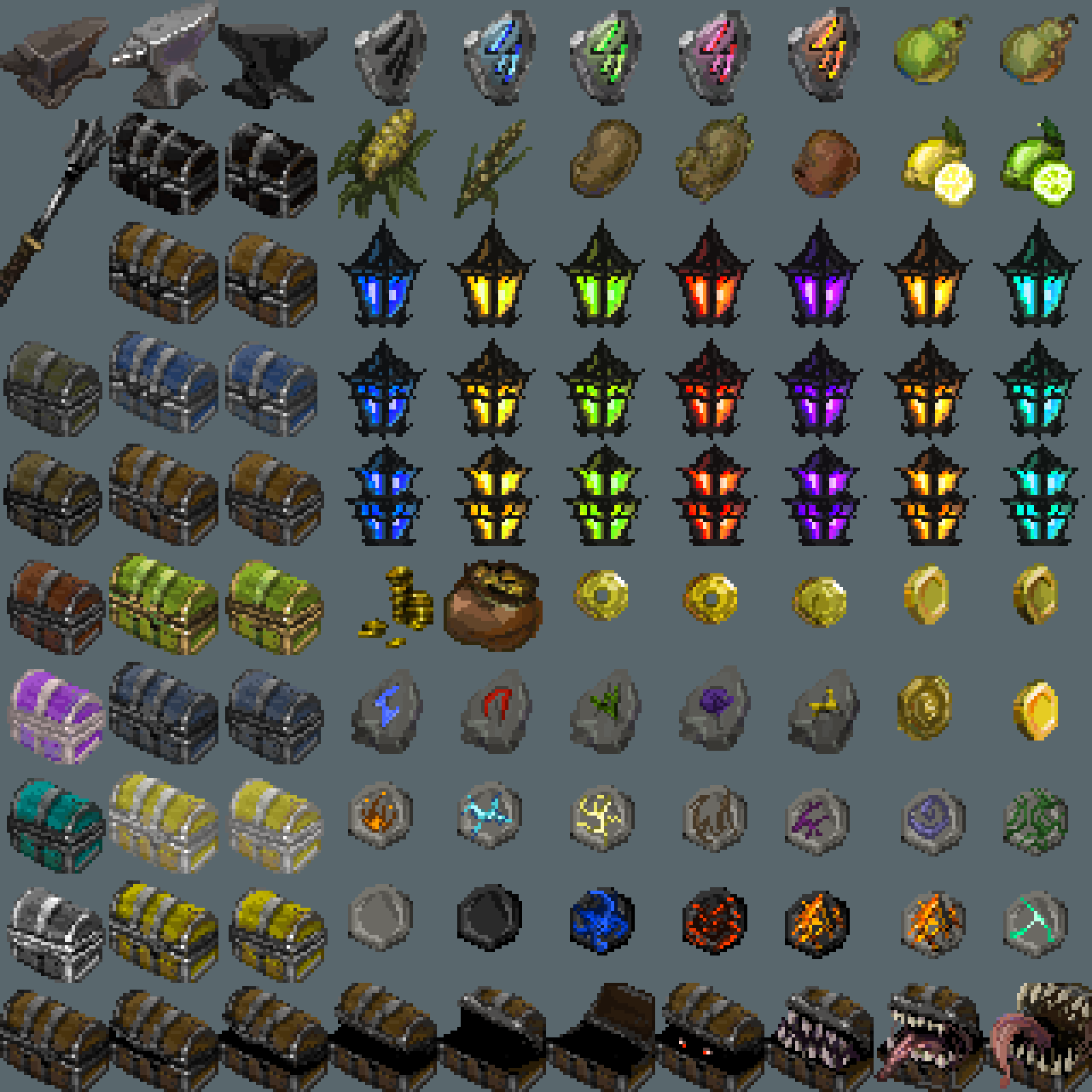 Free 500+ medieval icons [32x32] by ChronoLars